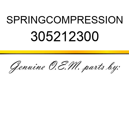 SPRING,COMPRESSION 305212300