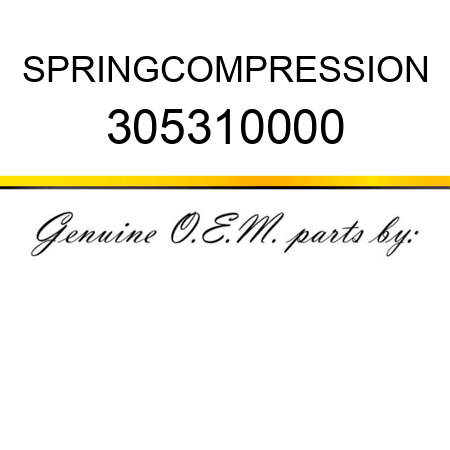 SPRING,COMPRESSION 305310000