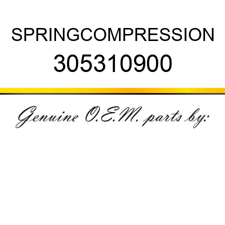 SPRING,COMPRESSION 305310900
