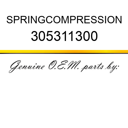 SPRING,COMPRESSION 305311300