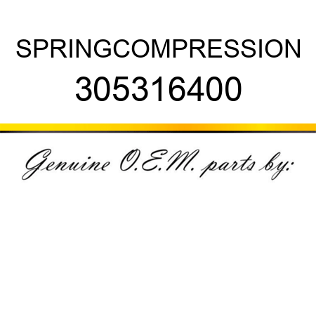 SPRING,COMPRESSION 305316400
