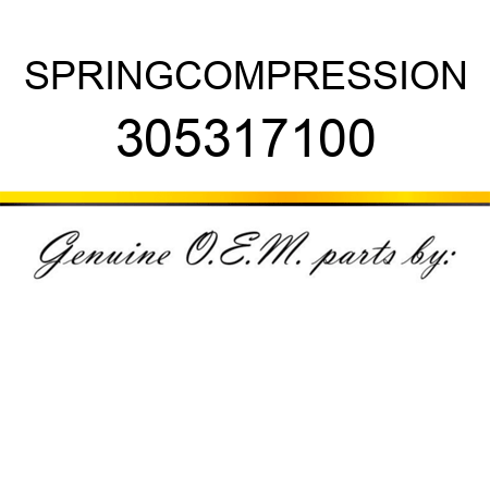 SPRING,COMPRESSION 305317100
