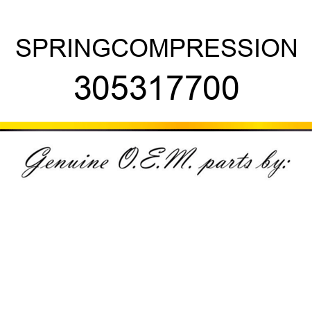 SPRING,COMPRESSION 305317700