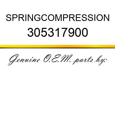 SPRING,COMPRESSION 305317900