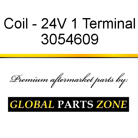 Coil - 24V 1 Terminal 3054609