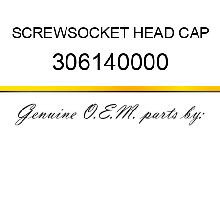 SCREW,SOCKET HEAD CAP 306140000