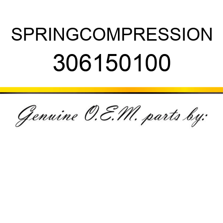 SPRING,COMPRESSION 306150100
