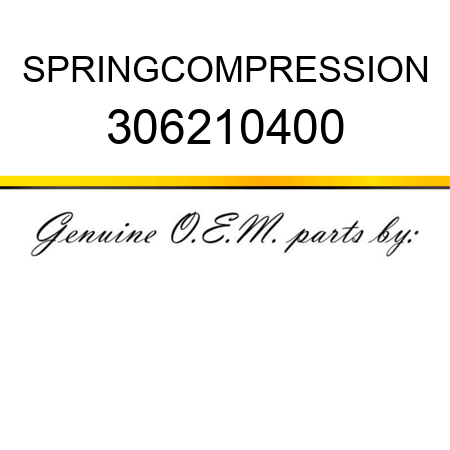 SPRING,COMPRESSION 306210400