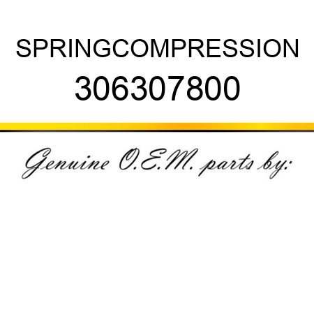 SPRING,COMPRESSION 306307800