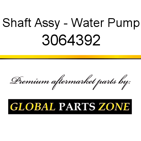 Shaft Assy - Water Pump 3064392