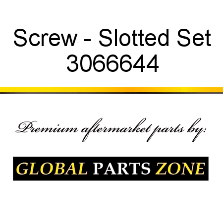 Screw - Slotted Set 3066644