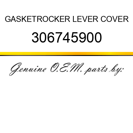 GASKET,ROCKER LEVER COVER 306745900