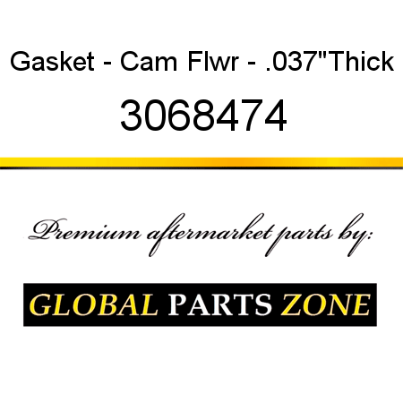 Gasket - Cam Flwr - .037