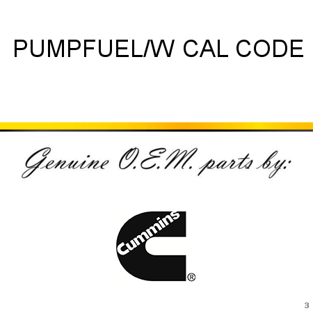 PUMP,FUEL/W CAL CODE 3,06E+176