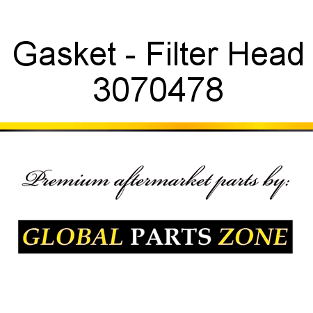 Gasket - Filter Head 3070478