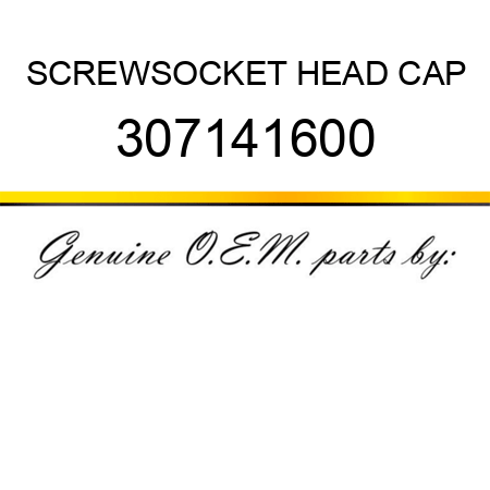 SCREW,SOCKET HEAD CAP 307141600