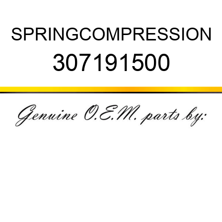 SPRING,COMPRESSION 307191500