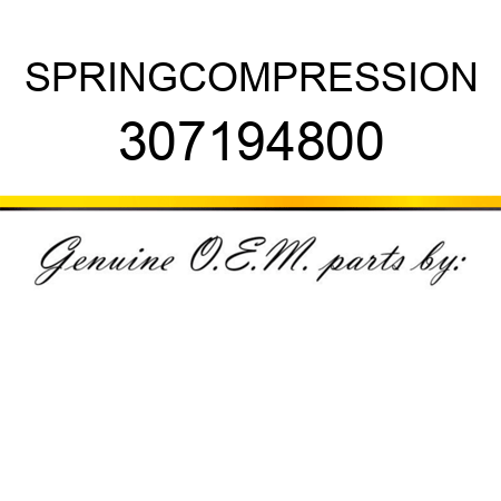 SPRING,COMPRESSION 307194800