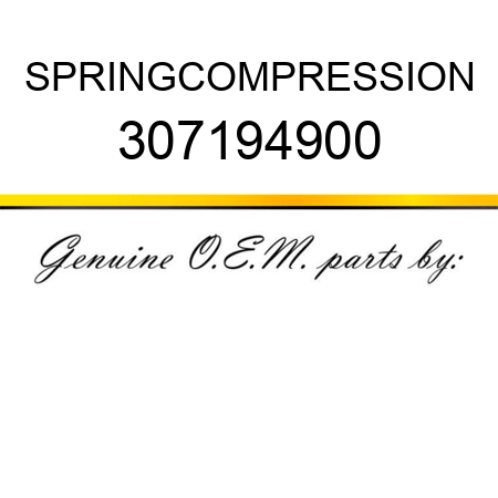 SPRING,COMPRESSION 307194900