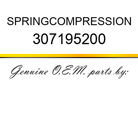 SPRING,COMPRESSION 307195200