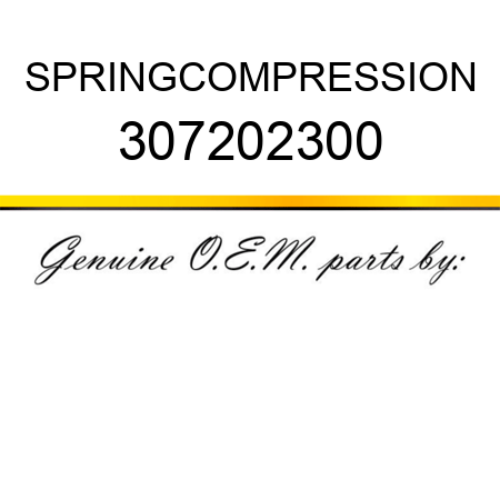 SPRING,COMPRESSION 307202300