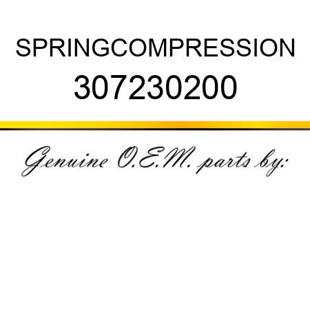 SPRING,COMPRESSION 307230200