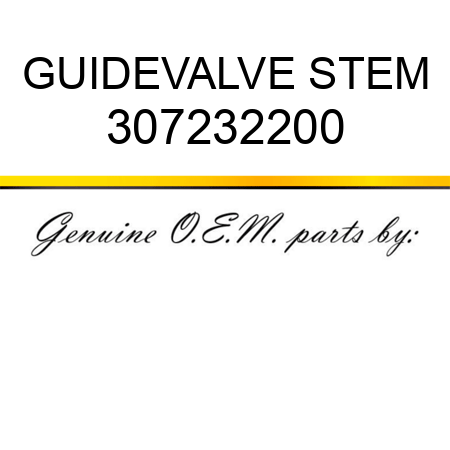 GUIDE,VALVE STEM 307232200