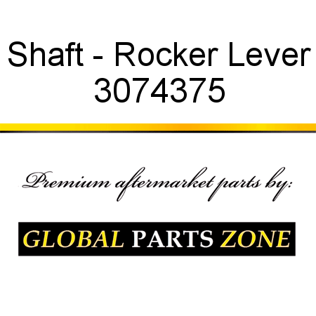 Shaft - Rocker Lever 3074375