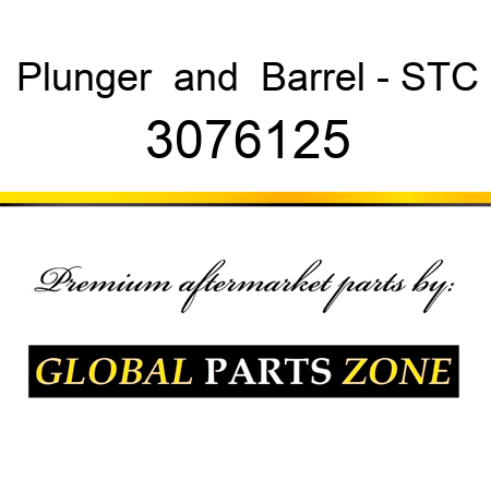 Plunger & Barrel - STC 3076125