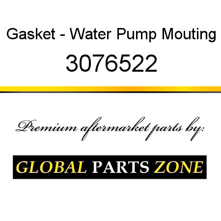 Gasket - Water Pump Mouting 3076522