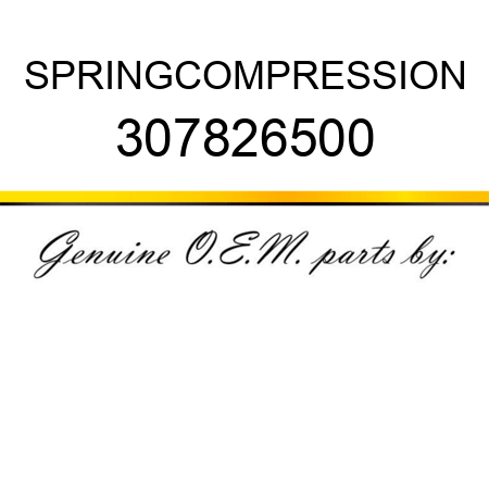 SPRING,COMPRESSION 307826500