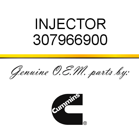 INJECTOR 307966900