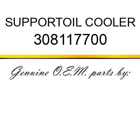 SUPPORT,OIL COOLER 308117700