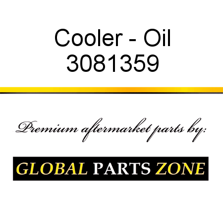 Cooler - Oil 3081359