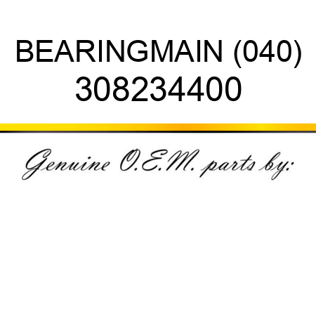 BEARING,MAIN (040) 308234400