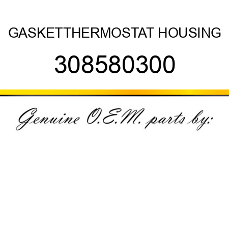 GASKET,THERMOSTAT HOUSING 308580300
