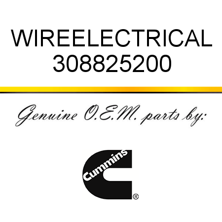 WIRE,ELECTRICAL 308825200