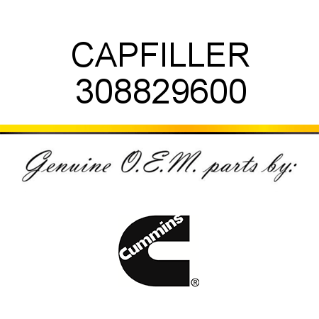 CAP,FILLER 308829600