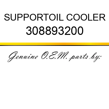 SUPPORT,OIL COOLER 308893200