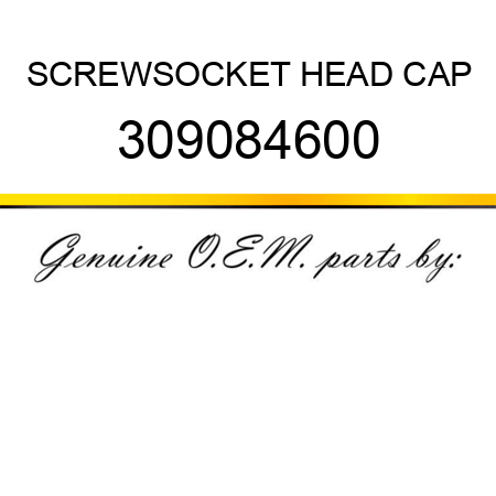 SCREW,SOCKET HEAD CAP 309084600