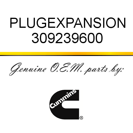 PLUG,EXPANSION 309239600