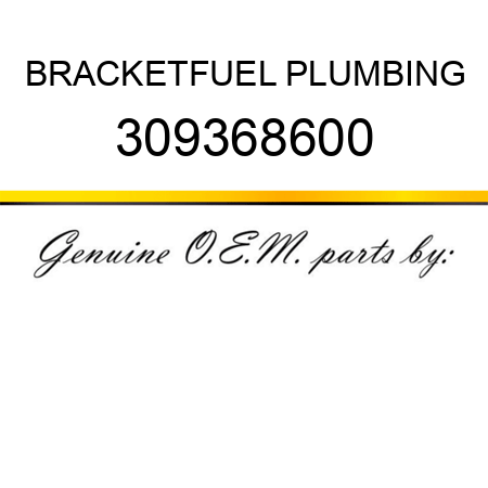 BRACKET,FUEL PLUMBING 309368600