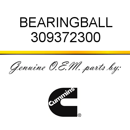 BEARING,BALL 309372300