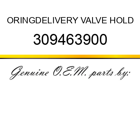 ORING,DELIVERY VALVE HOLD 309463900