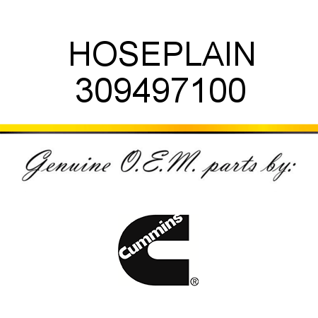 HOSE,PLAIN 309497100