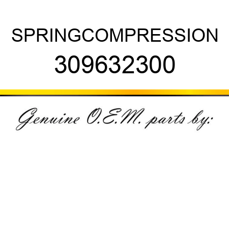 SPRING,COMPRESSION 309632300