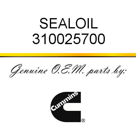 SEAL,OIL 310025700