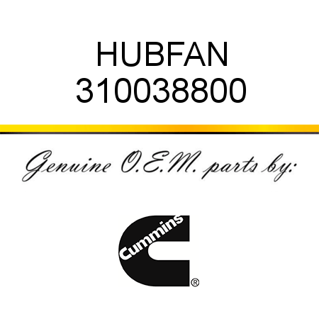 HUB,FAN 310038800