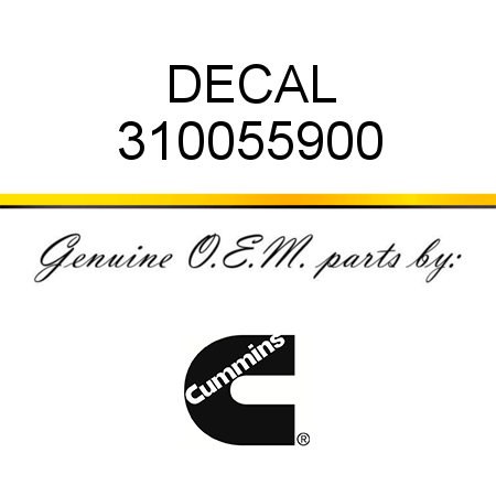 DECAL 310055900