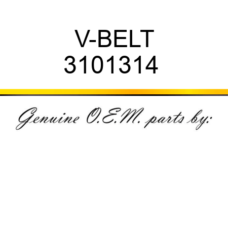 V-BELT 3101314 